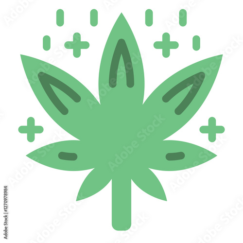 Cannabis Cascade Vector Design Icon Style