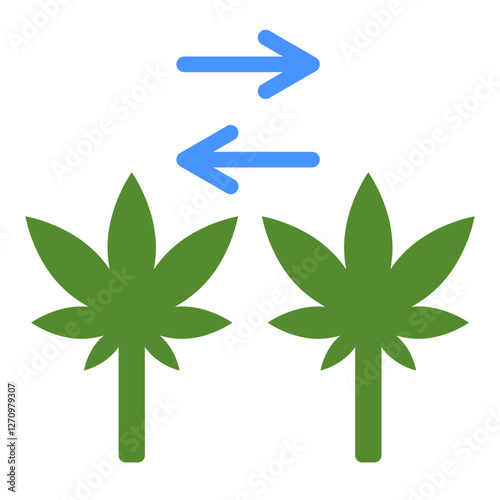 Ganja Glimpse Vector Design Icon Style