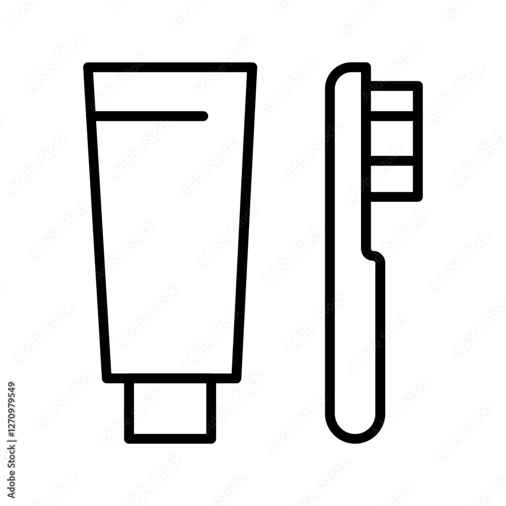 Toothbrush Vector Icon Toothbrush Vector Icon