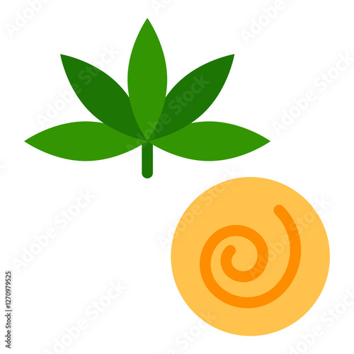 Stoner Spiral Vector Design Icon Style