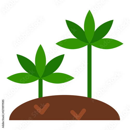 Ganja Glade Vector Design Icon Style