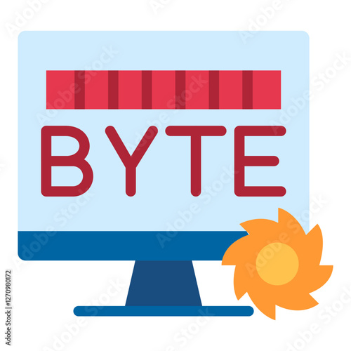 Byte Blade Vector Design Icon Style