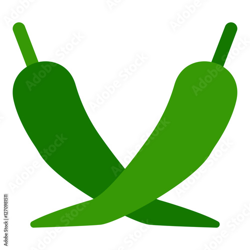 Anaheim Pepper Vector Design Icon Style