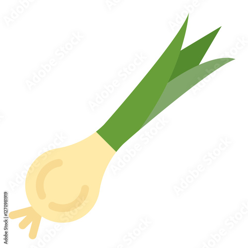 Scallion Vector Design Icon Style