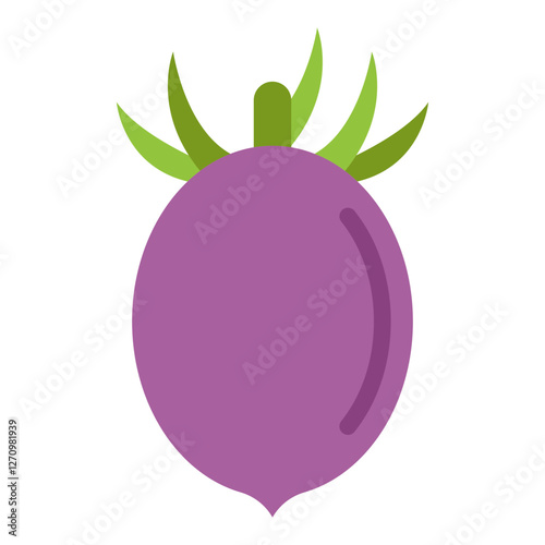 Plum Tomato Vector Design Icon Style