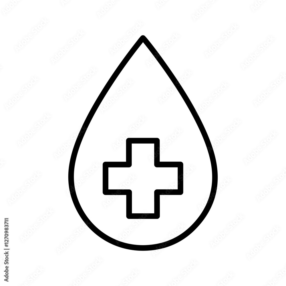 Fototapeta premium Blood Vector Icon