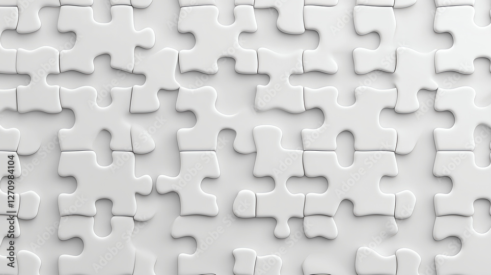 Textured white puzzle background pattern Textured white puzzle background pattern