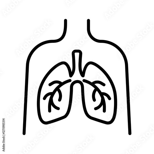 Respiratory System Vector Icon