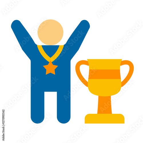 Fairness Champion Vector Design Icon Style