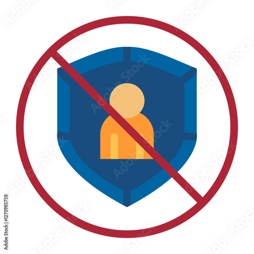 No Bigotry Insignia Vector Design Icon Style