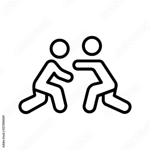 Wrestling Vector Icon