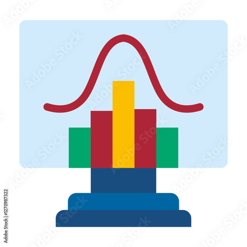 Histogram Vector Design Icon Style