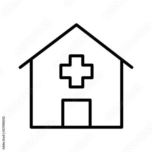 Nursing Home Room Vector Icon