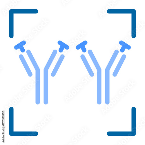 Antigen Recognition Vector Design Icon Style