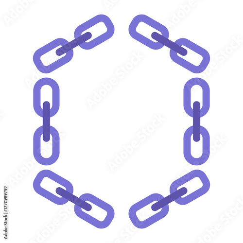 Conta Chain Vector Design Icon Style