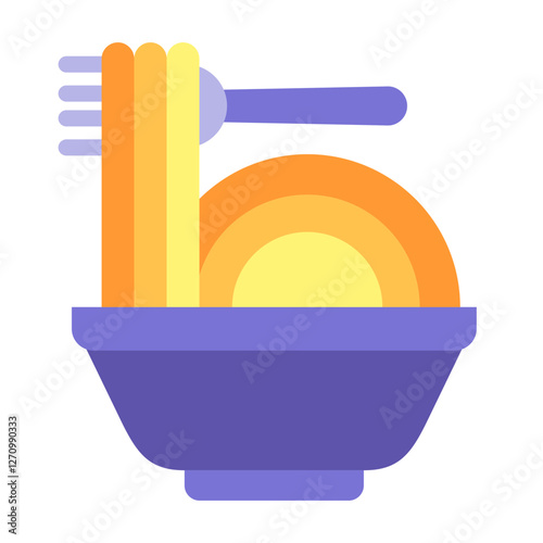 Carbonara Vector Design Icon Style