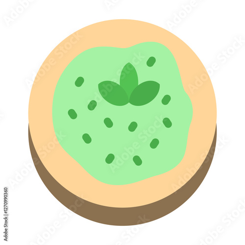 Pesto Genovese Vector Design Icon Style