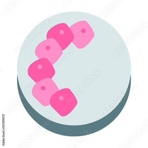 Vitello Tonnato Vector Design Icon Style