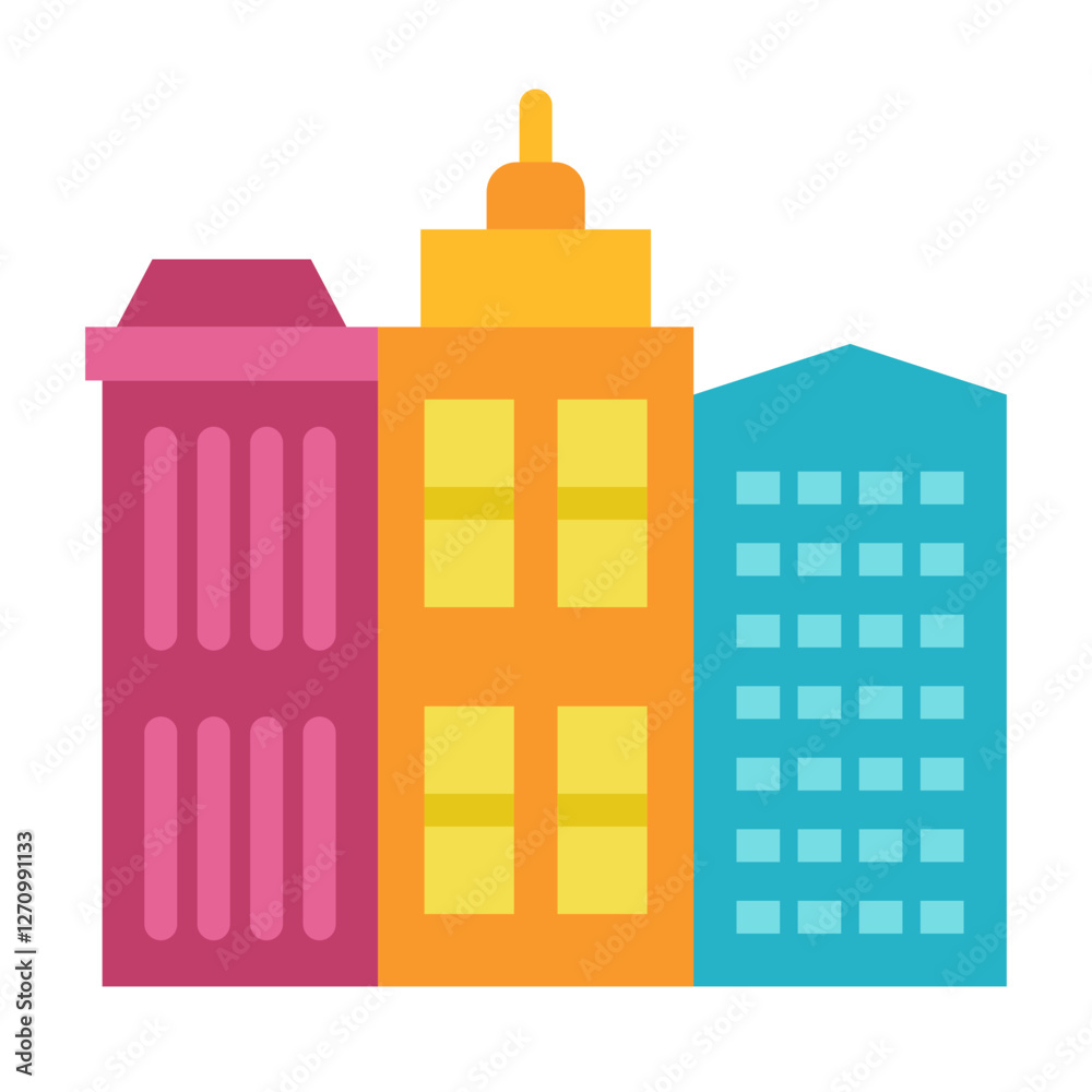 Metropolis Canvas Vector Design Icon Style Metropolis Canvas Vector Design Icon Style