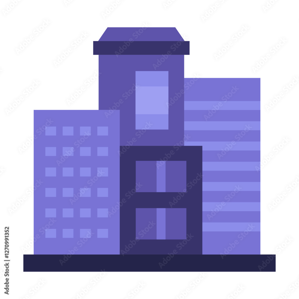 City Synchrony Vector Design Icon Style