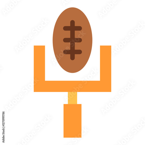 Goal Gridiron Vector Design Icon Style