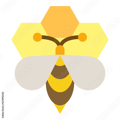 Bee Vector Design Icon Style
