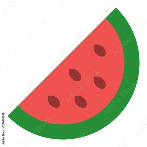 Watermelon slice Vector Design Icon Style