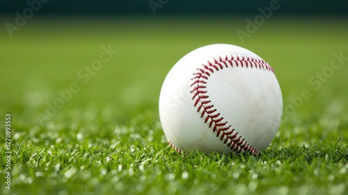Wallpaper Mural White Baseball on Green Grass Field Torontodigital.ca