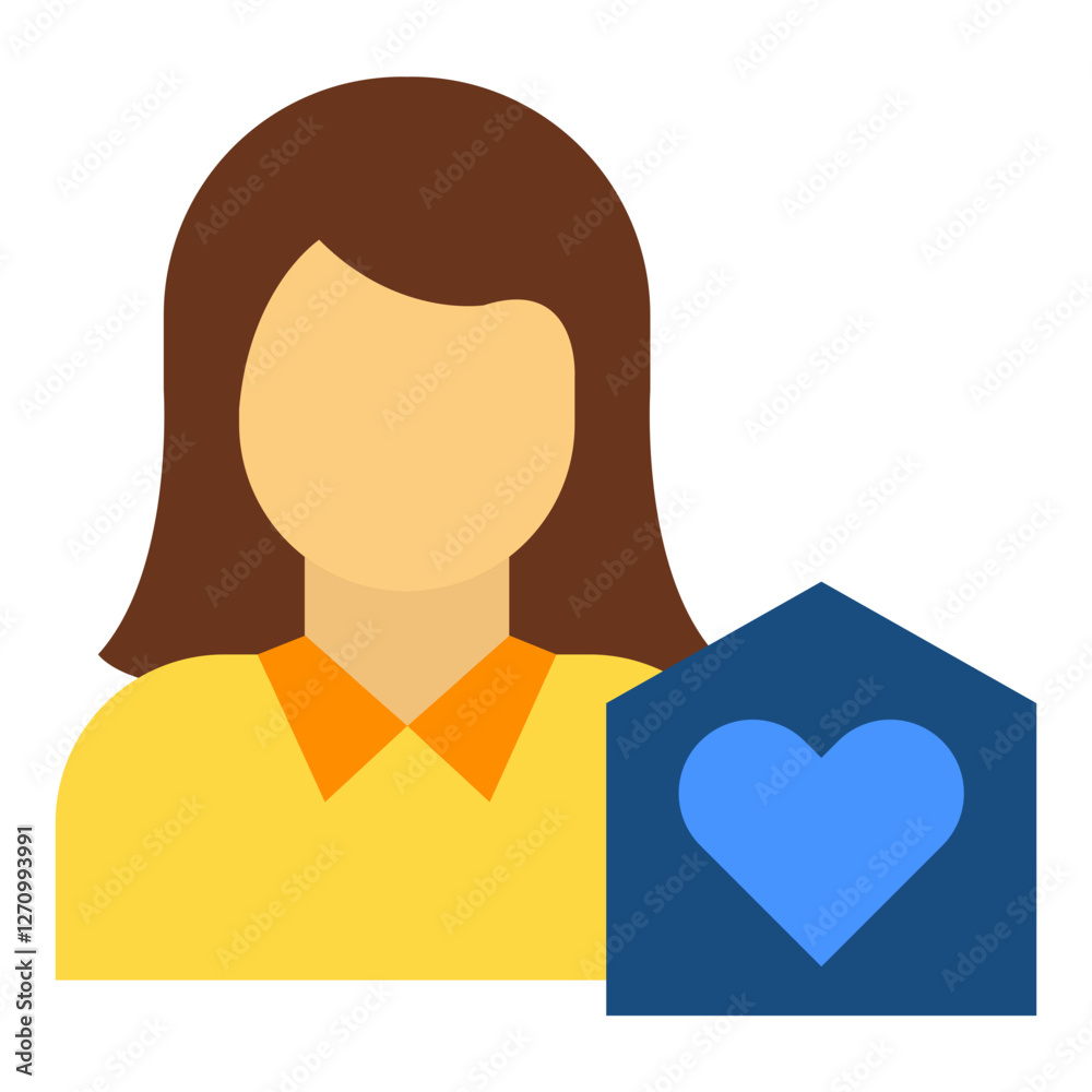 Hospice Care Vector Design Icon Style Hospice Care Vector Design Icon Style