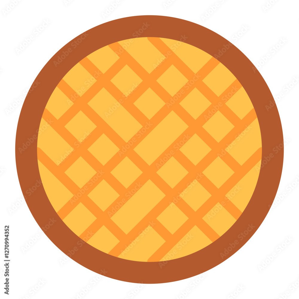 Waffle Vector Design Icon Style Waffle Vector Design Icon Style