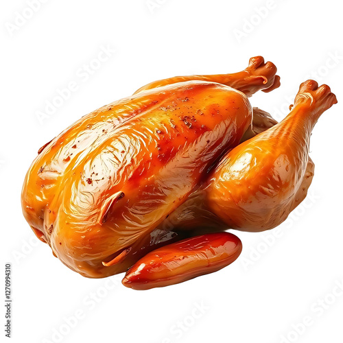 Roasted Turkey isolated on transparent background