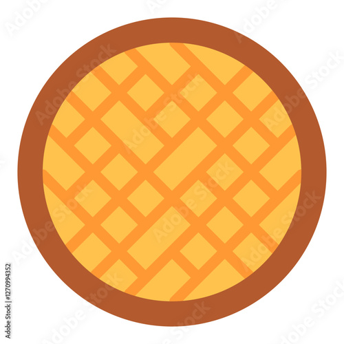 Waffle Vector Design Icon Style
