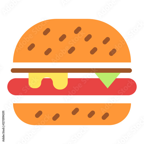 Hamburger Vector Design Icon Style