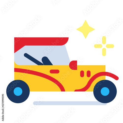 Retro Car Vector Design Icon Style