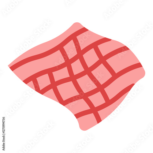 Checkered Tablecloth Vector Design Icon Style