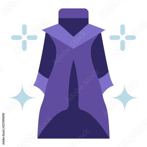 Wizardry Robes Vector Design Icon Style