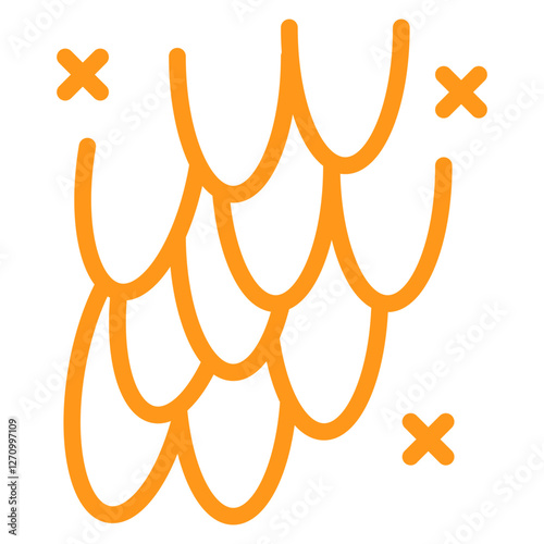 Dragon Scales Vector Design Icon Style