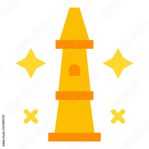 Wizard's Tower Vector Design Icon Style