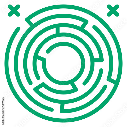 Mystic Labyrinth Vector Design Icon Style