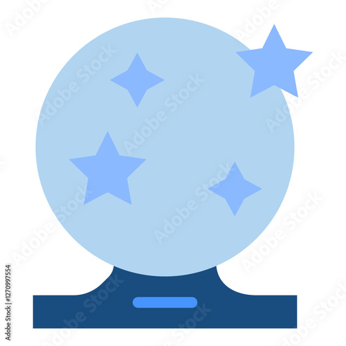 Sorcerer's Crystal Vector Design Icon Style