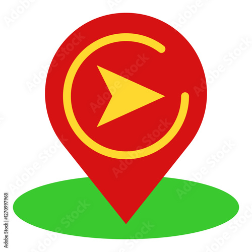 Navigation Arrow Vector Design Icon Style