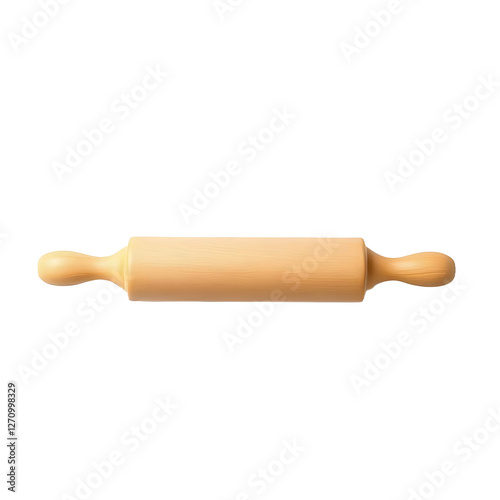 Rolling pin isolated on transparent background
