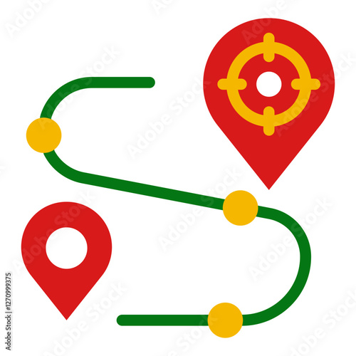 GPS Coordinates Vector Design Icon Style