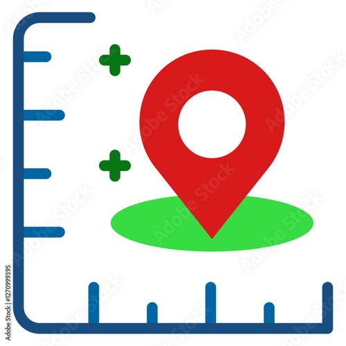 Map Scale Vector Design Icon Style
