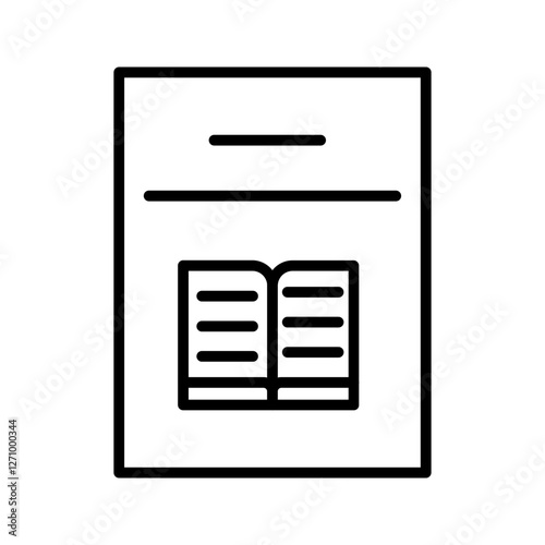 Literacy Poster Vector Icon