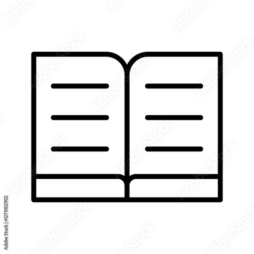 Literacy Book Vector Icon