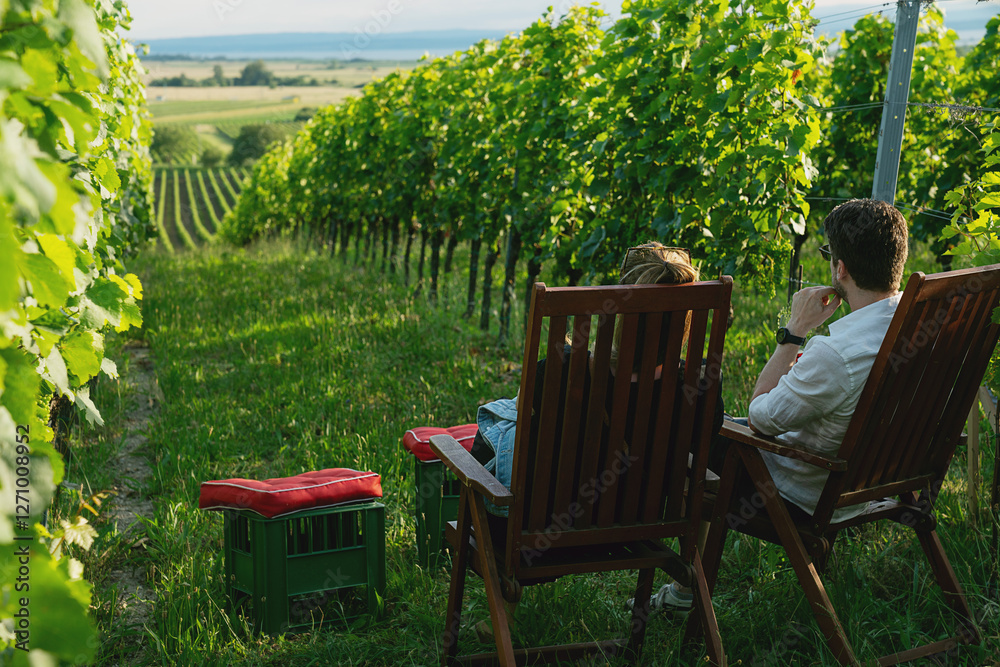 Relaxing vineyard scene Relaxing vineyard scene