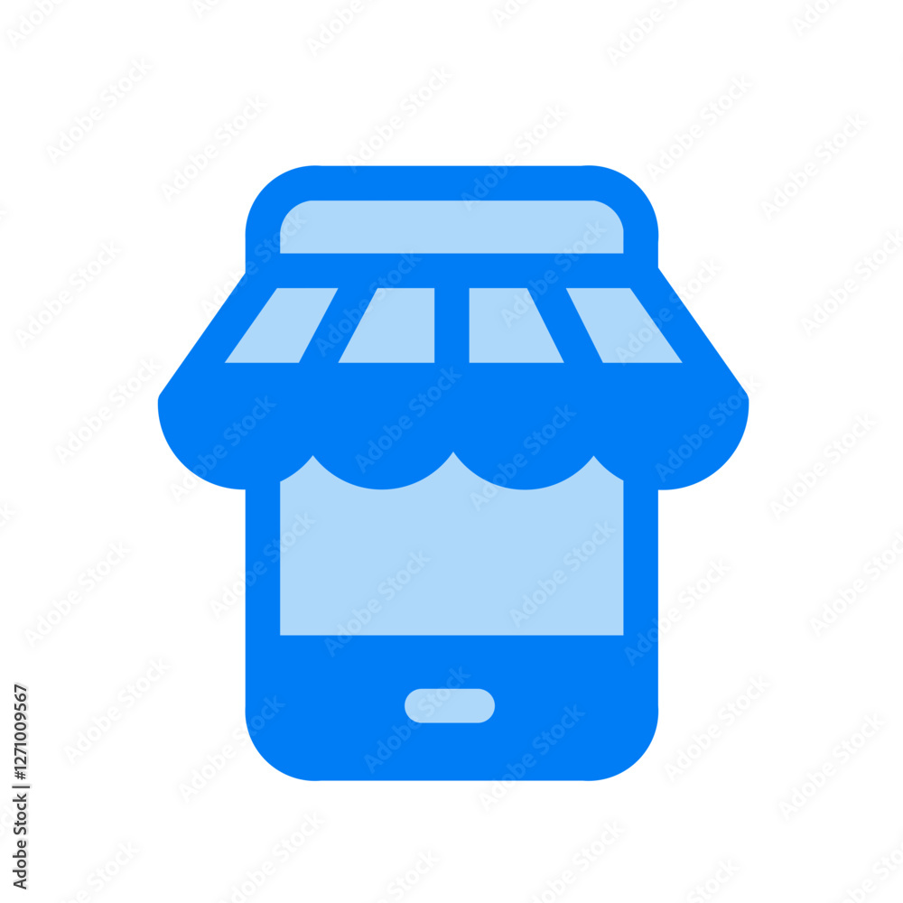 phone and marketplace duo tone icon phone and marketplace duo tone icon