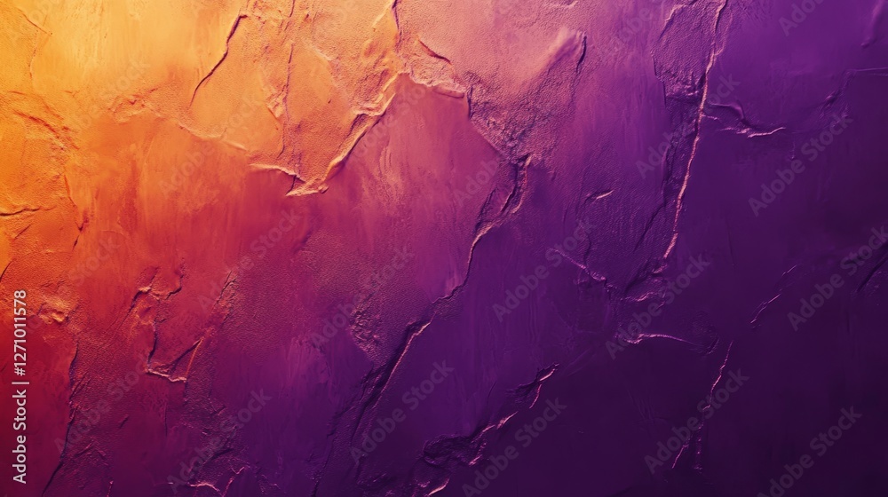 Naklejka premium Purple and Orange Textured Design, Abstract Colorful Background, Unique Wall Art, Modern Artwork, Bold and Vibrant Colors