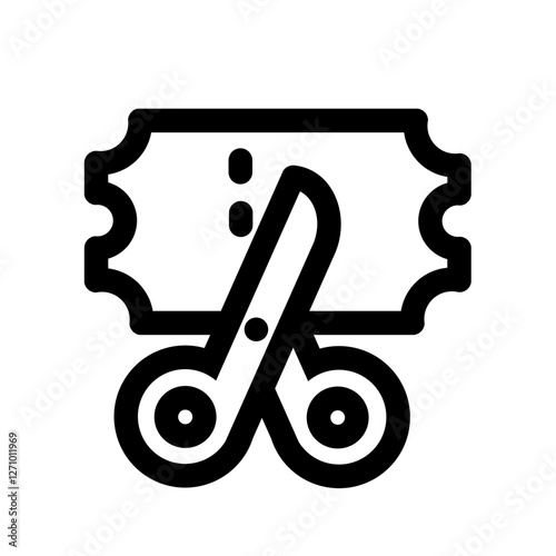 ticket line style icon